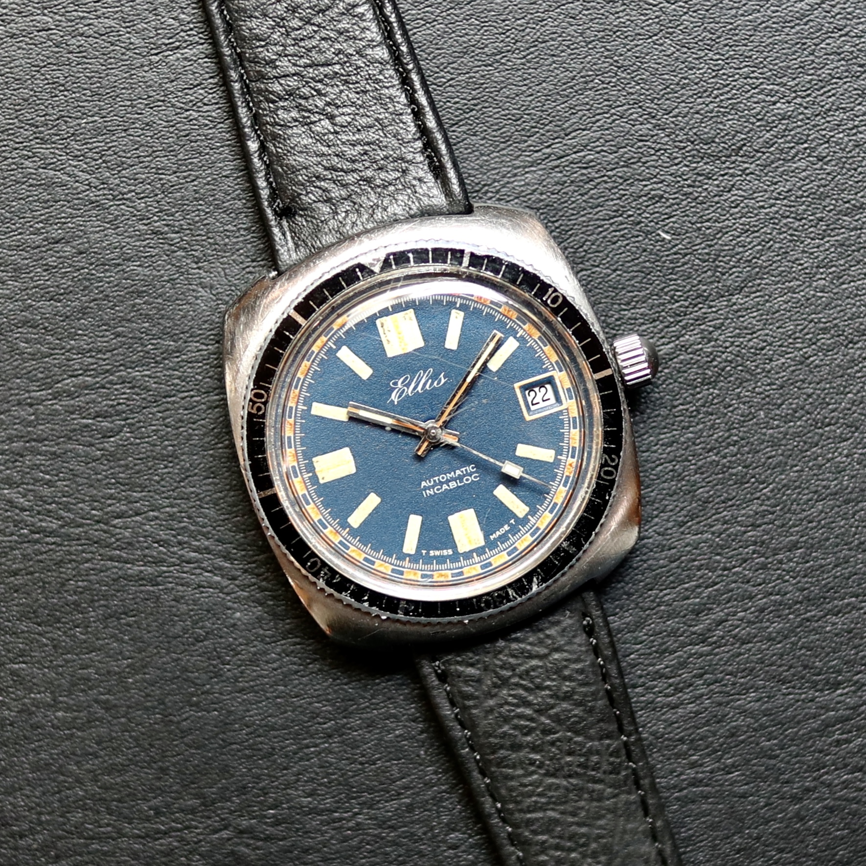 【ELLIS】Vintage Diver / 腕時計 メンズ おしゃれ ブランド 人気 30代 40代 50代 60代 おすすめ プレゼント画像