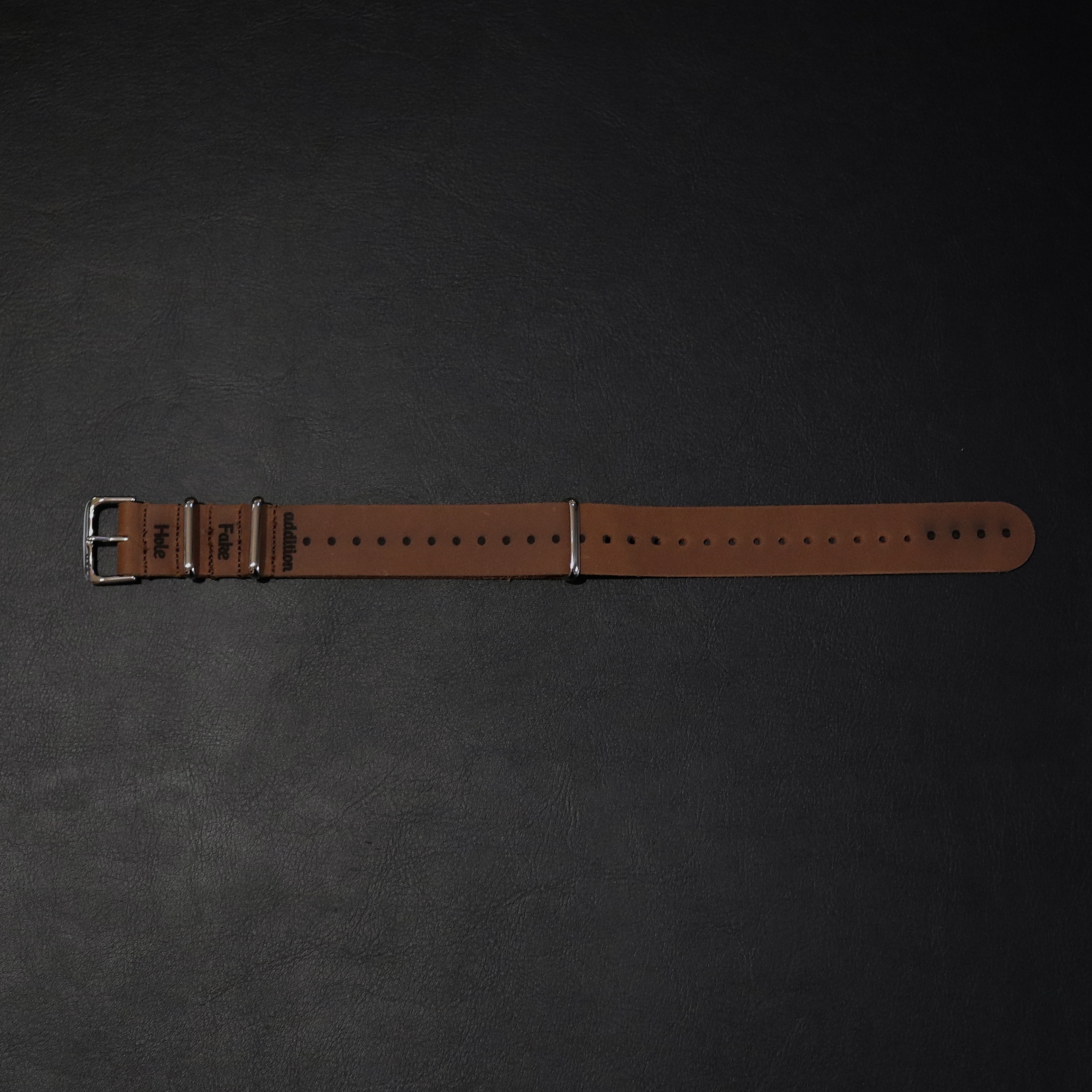 【TAD STRAP】collab addition / Leather NATO・Fake Hole画像