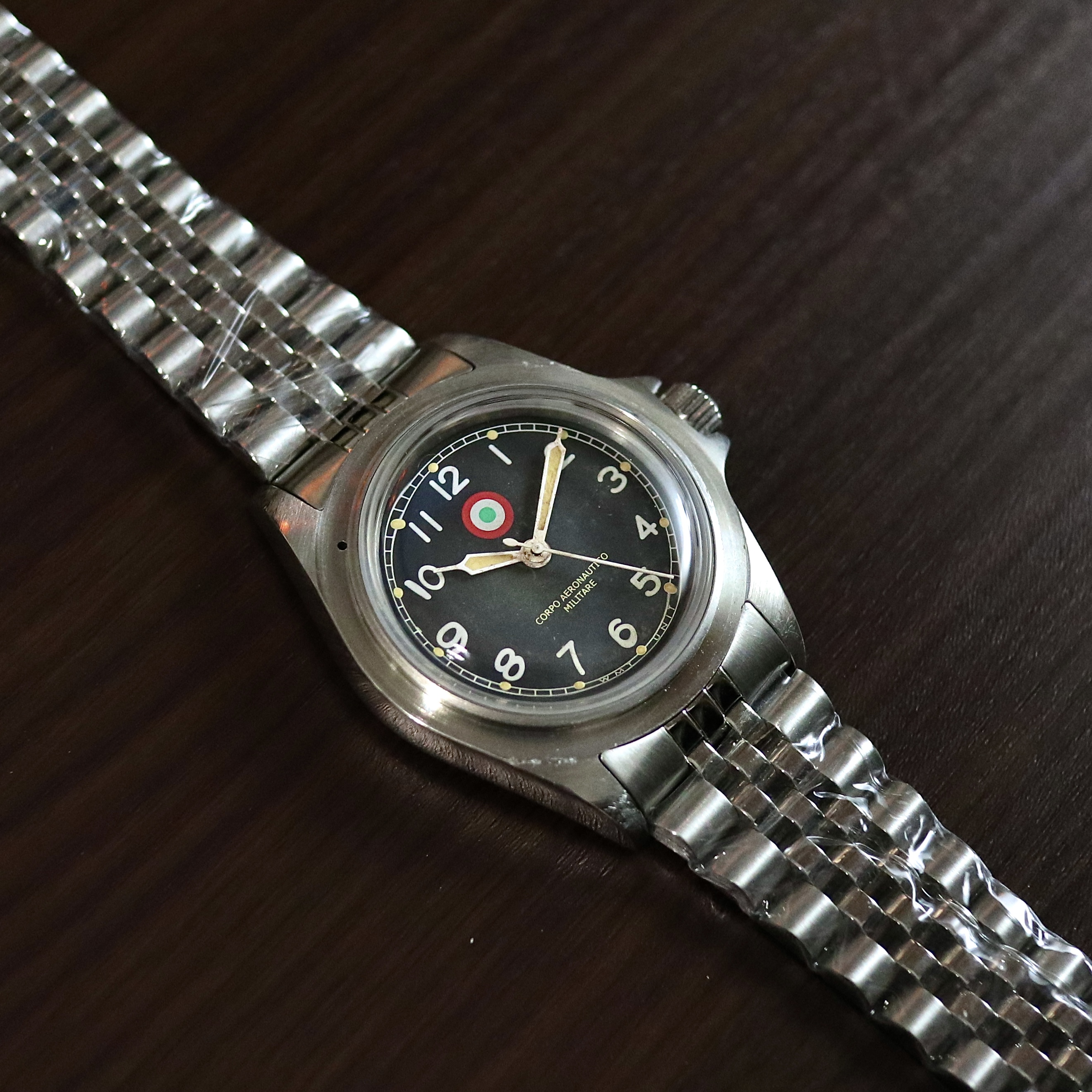 【WMT WATCH】Corp Aeronautico Militare / R.M.1950 5Links Bracelet / 腕時計 メンズ おしゃれ ブランド 人気 30代 40代 50代画像