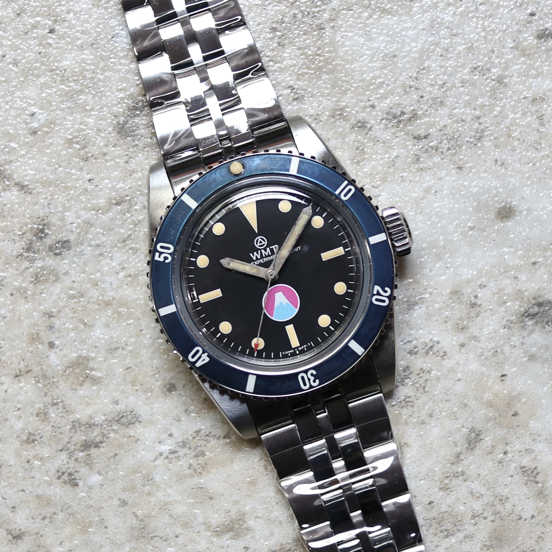 WMT WATCH】 MT.Fuji / Navy Diver Aged / 5Links Bracelet 02 Flat