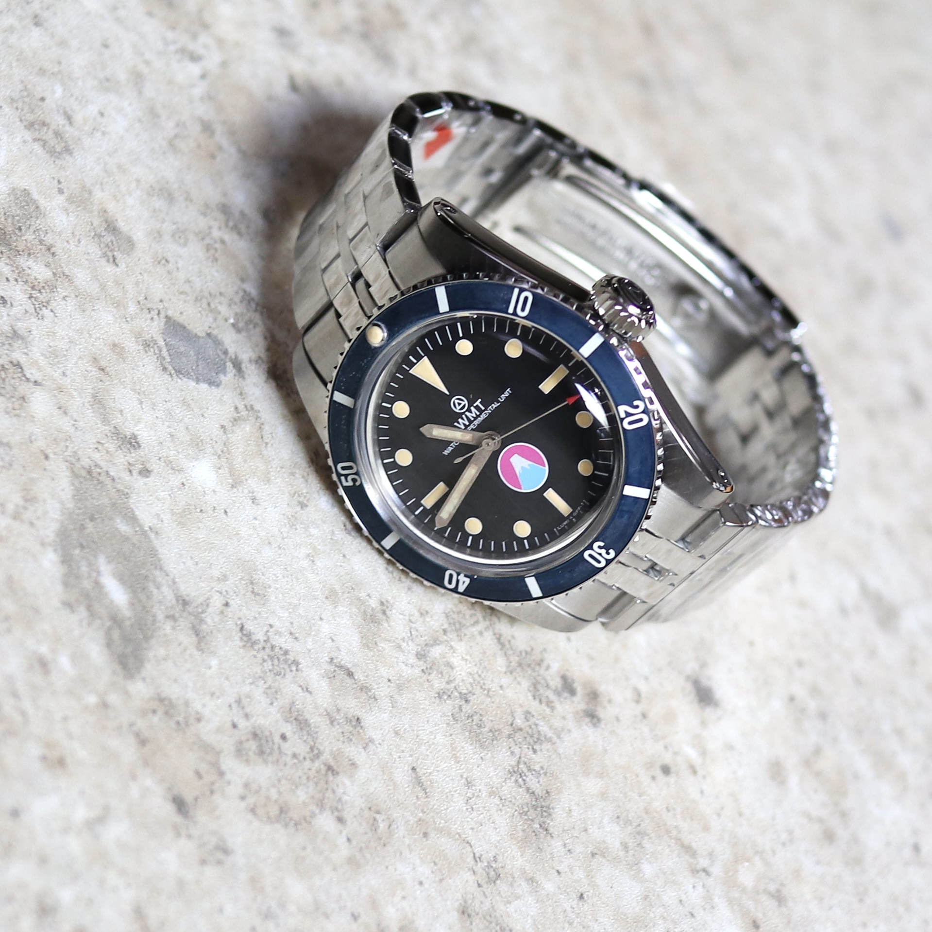 【WMT WATCH】 MT.Fuji / Navy Diver Aged / 5Links Bracelet 02 / 腕時計 メンズ おしゃれ ブランド 人気 30代 40代 50代画像