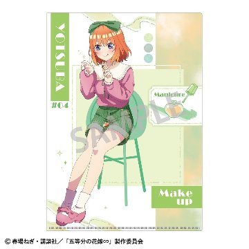 五等分の花嫁 A4シングルクリアファイル 中野四葉 メイクアップの画像