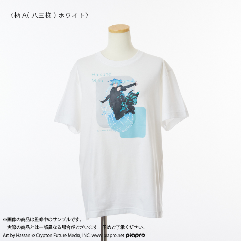 【Lサイズ】HATSUNE MIKU EXPO 10th Anniversary Tシャツ 柄A(八三様) ホワイト Lサイズの画像