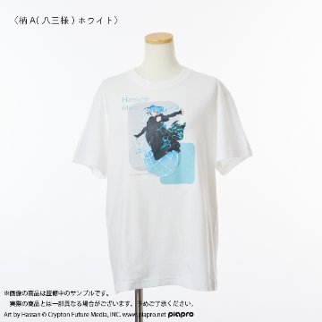 【Lサイズ】HATSUNE MIKU EXPO 10th Anniversary Tシャツ 柄A(八三様) ホワイト Lサイズの画像