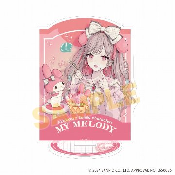 アクリルスタンド「赤倉×サンリオキャラクターズ」30/マイメロディ（コラボイラスト）の画像