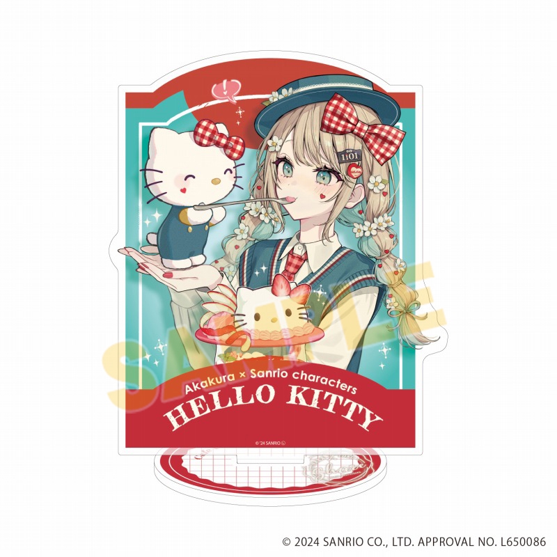 アクリルスタンド「赤倉×サンリオキャラクターズ」27/ハローキティ（コラボイラスト）の画像