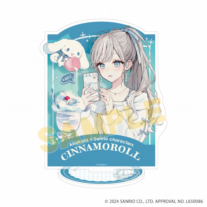 アクリルスタンド「赤倉×サンリオキャラクターズ」26/シナモロール（コラボイラスト）の画像