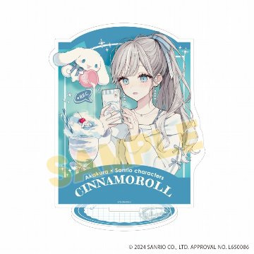 アクリルスタンド「赤倉×サンリオキャラクターズ」26/シナモロール（コラボイラスト）の画像