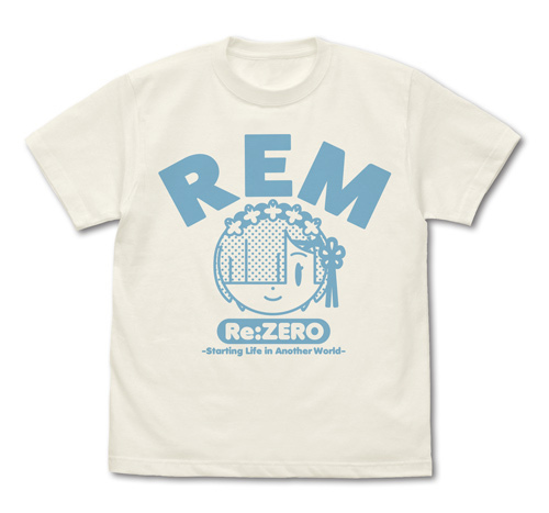 【Mサイズ】Re:ゼロから始める異世界生活 レム フェイス Tシャツ VANILLA WHITE / M画像