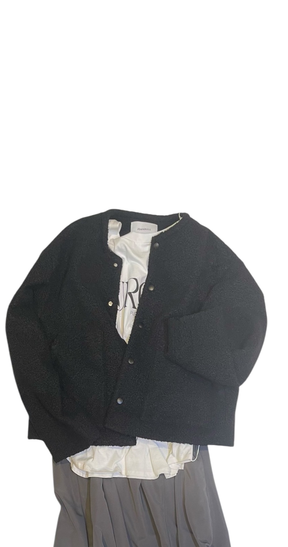 Johnbull(ジョンブル) ボアカーディガン（WOMENS）の画像