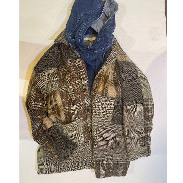 Johnbull(ジョンブル) パッチワークツイードジャケットの画像