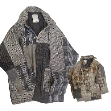 Johnbull(ジョンブル) パッチワークツイードジャケットの画像