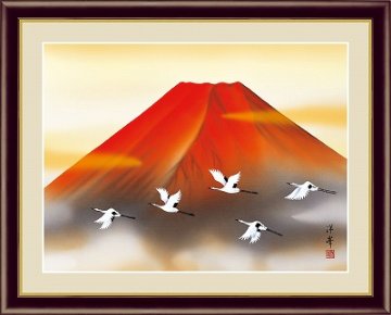 日本の名画　　　 富士山水画画像