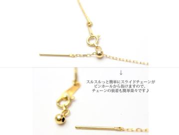 K10ロードライトガーネット・ドロップネックレス画像