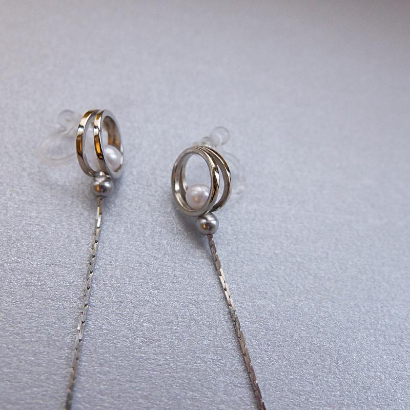 double ring petit long　-silver- の画像