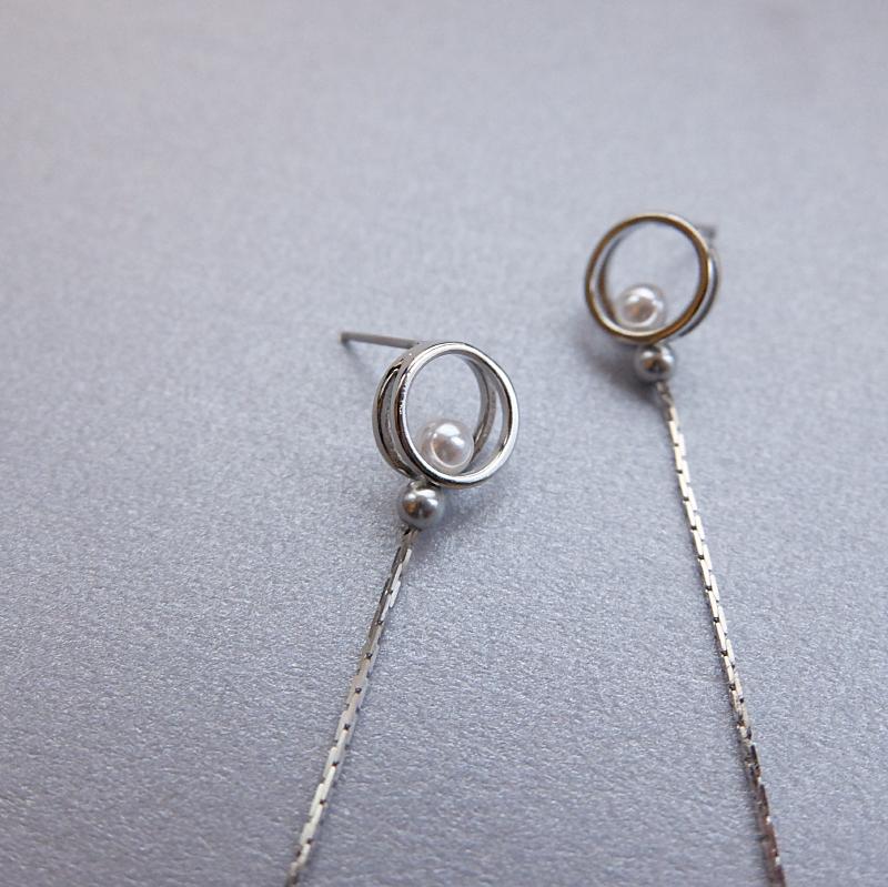 double ring petit long　-silver- の画像