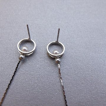 double ring petit long　-silver- の画像