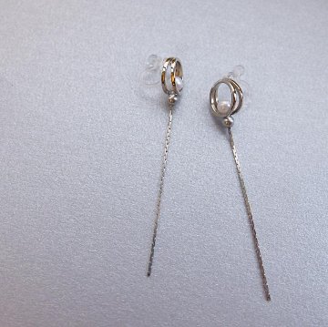 double ring petit long　-silver- の画像