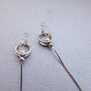 double ring petit long　-silver- の画像