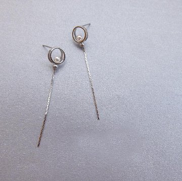 double ring petit long　-silver- の画像