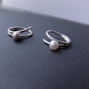 twist ring　-silver925-　(淡水パール)の画像