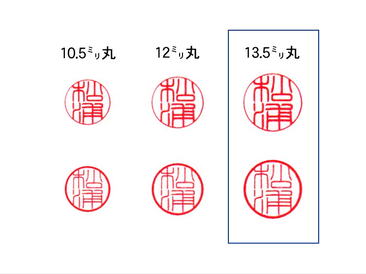 【秀碩の工房】個人認用はんこ：柘13.5㍉丸の画像