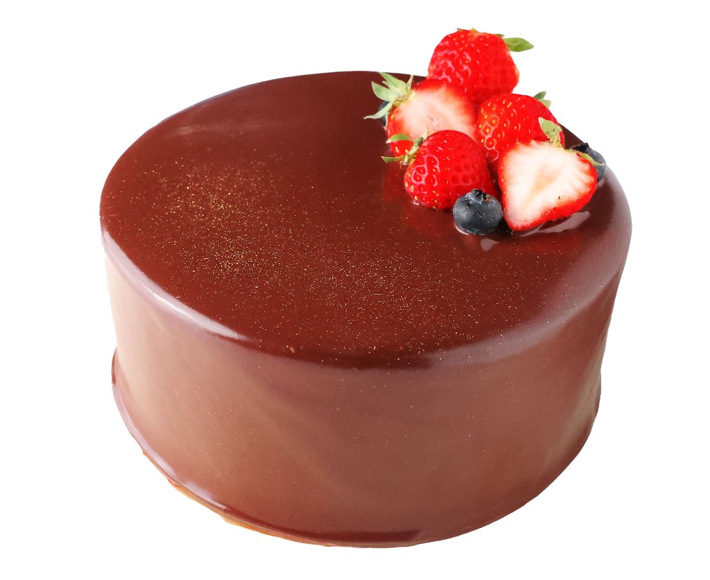 バースデーケーキ　チョコレートケーキの画像