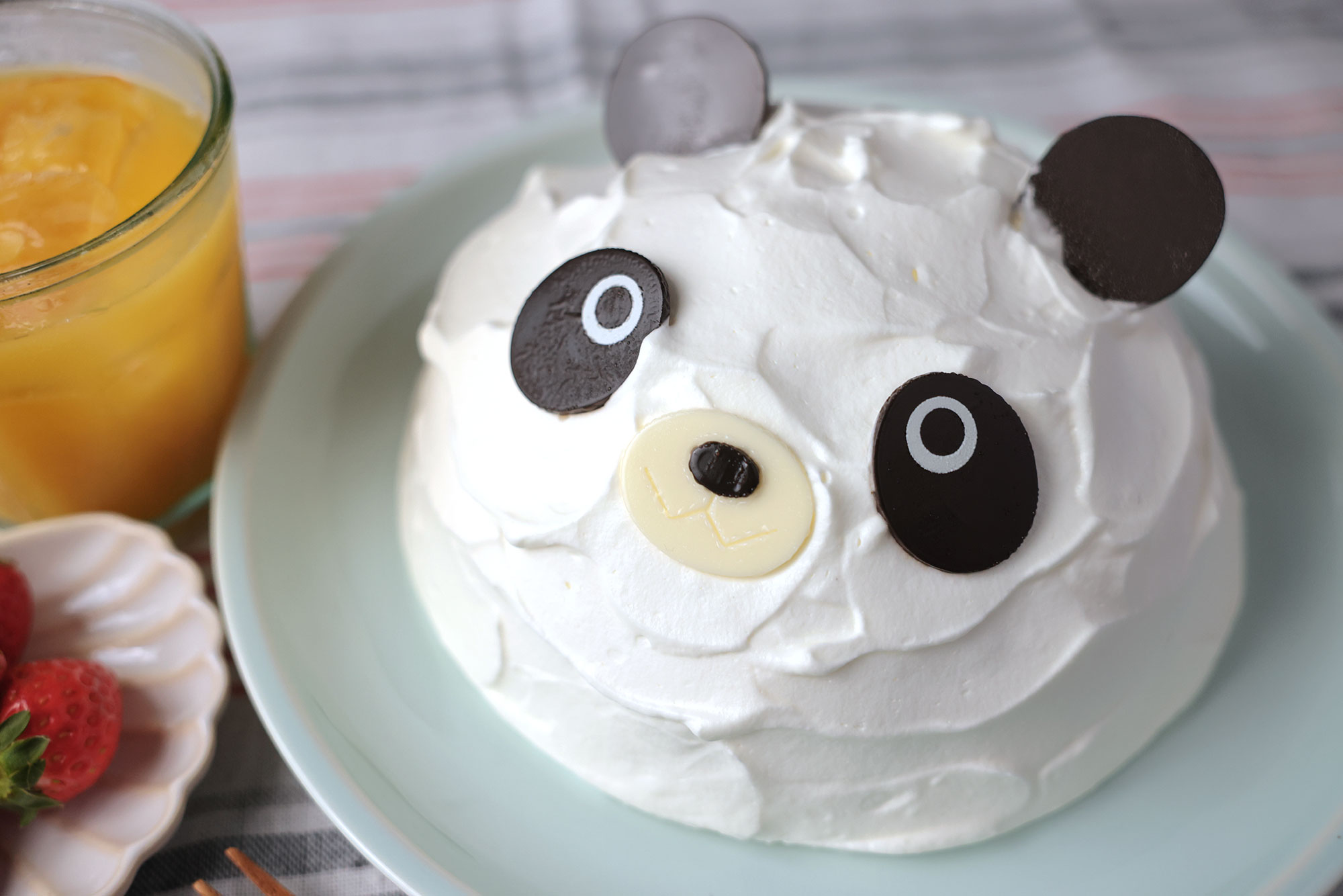 バースデーケーキ　アニマルデコレーションぱんだの画像