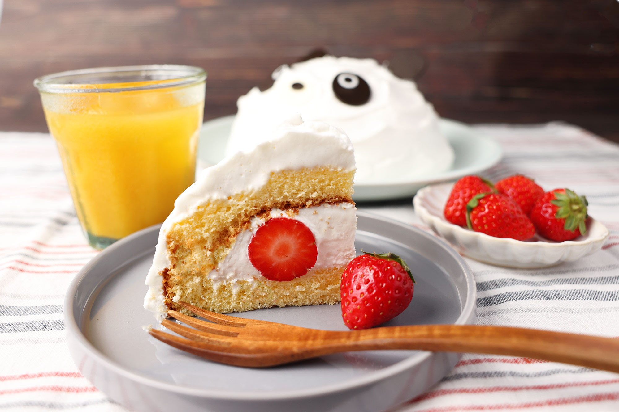 バースデーケーキ　アニマルデコレーションぱんだの画像