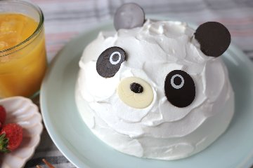 バースデーケーキ　アニマルデコレーションぱんだの画像