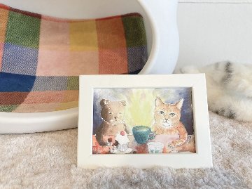 くまくらガハク描き下ろしCIT名物猫ポストカード画像