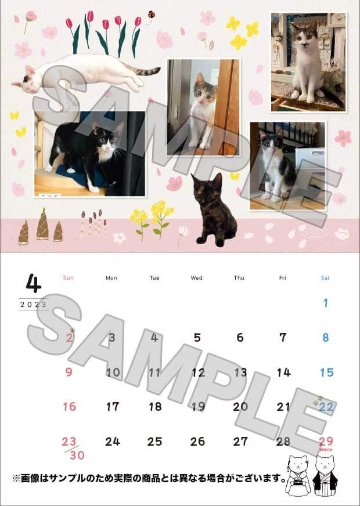 【セール!!】CAT'S INN TOKYO謹製 2023年カレンダー（A5中綴じ）画像