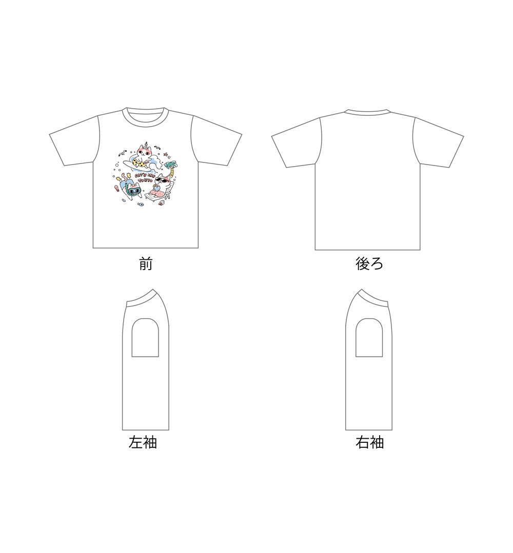 2024年CAT'S INN TOKYO（キャッツイン東京）ニャンともかわいいTシャツの画像