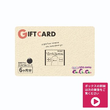 【ギフト】基本プラン6ヶ月パック（ボックスタイプ)の画像