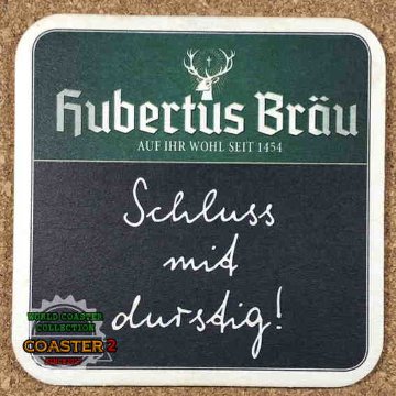 Hubertus Brau コースターの画像