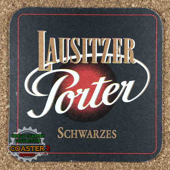 Lausitzer Porter Schwarzes コースターの画像