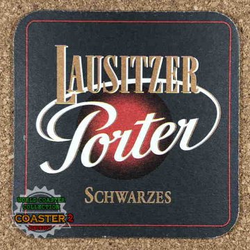 Lausitzer Porter Schwarzes コースターの画像