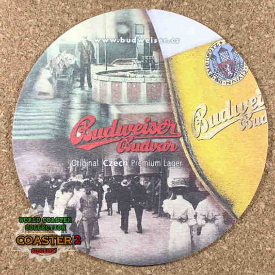 Budweiser Budvar コースターの画像