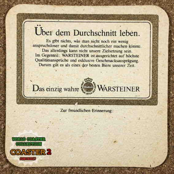 Warsteiner コースターの画像