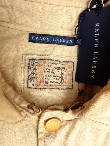ラルフローレン Ralph Lauren ウィンメンズ ワーク ジャケット ベージュ デニム画像