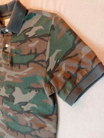 Denim&Supply デニム&サプライ ラルフローレン Ralph Lauren 迷彩 カモフラージュ ポロシャツ 半袖 シャツ（USED品）画像