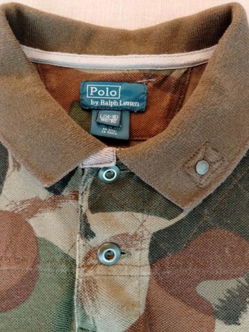 ポロ ラルフローレン Polo Ralph Lauren 迷彩 カモフラージュ ポロシャツ ミリタリー 半袖 シャツ カモフラ柄（USED品）画像
