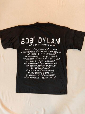 ボブ・ディラン Bob Dylan Tシャツ L（USED品）画像