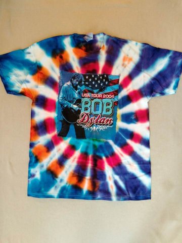 ボブ・ディラン Bob Dylan Tシャツ タイダイ XL（USED品）画像