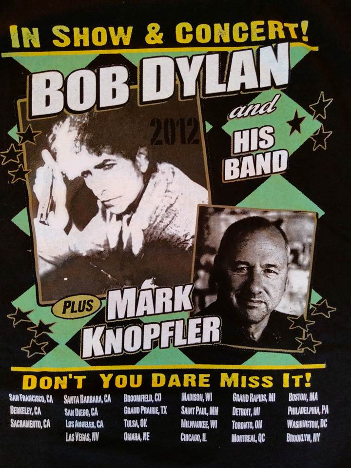 ボブ・ディラン Bob Dylan Tシャツ ブラック マーク・ノップラー L（USED品）画像