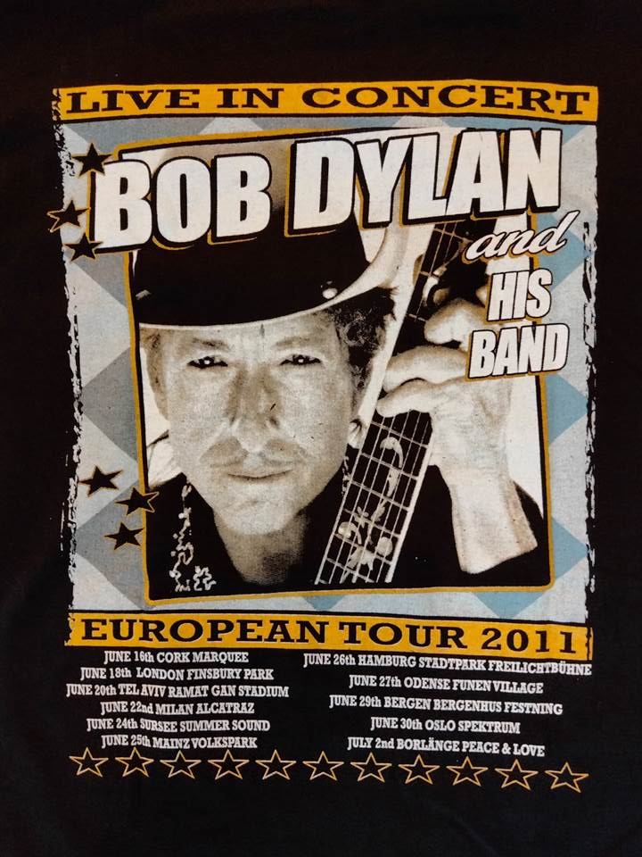 ボブ・ディラン Bob Dylan Tシャツ ブラック 2011 ツアーTシャツ L（USED品）画像