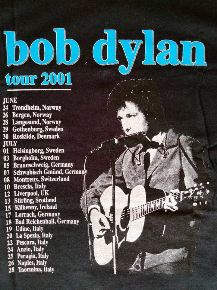 ボブ・ディラン Bob Dylan Tシャツ ブラック 2001 L（USED品）画像