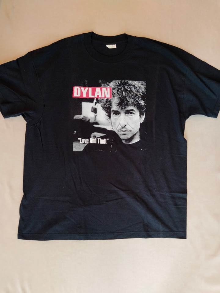 ボブ・ディラン Bob Dylan Tシャツ ブラック Love and Theft ラブ アンド セフト（USED品）画像