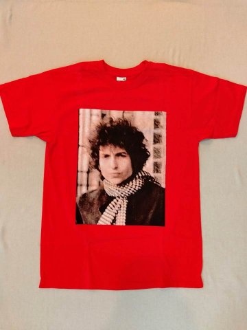 ボブ・ディラン Bob Dylan Tシャツ レッド 2011 M（USED品）画像