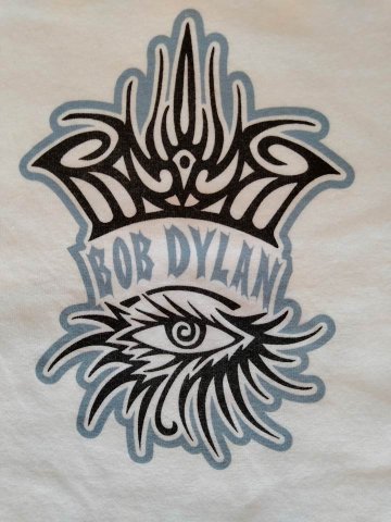 ボブ・ディラン Bob Dylan Tシャツ ホワイト L（USED品）画像